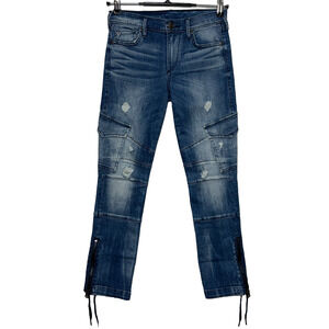 True Religion Women's Dark Blue Straight Leg Jeans